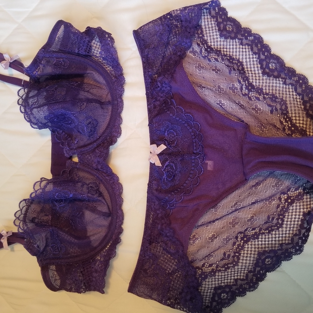 Adore Me purple set